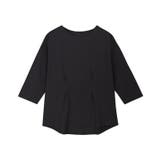 ブラック | スタイルアップカットソー Tシャツ カットソー | Pierrot