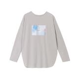 グレージュ | アートプリントロンT Tシャツ ロンT | Pierrot