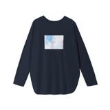 ネイビー | アートプリントロンT Tシャツ ロンT | Pierrot