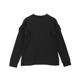 ブラック | ポンチフレアドッキングプルオーバー トップス フレア | Pierrot