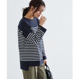 ボーダーチュニックルーズプルオーバー Tシャツ カットソー | Pierrot | 詳細画像26 