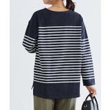 ボーダーチュニックルーズプルオーバー Tシャツ カットソー | Pierrot | 詳細画像27 
