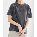C/チャコール×ブラック | 選べるロゴTシャツ ロゴ ロゴT | Pierrot