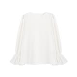 オフホワイト | バックボタンキャンディスリーブTブラウス Tブラウス キャンディスリーブ | Pierrot