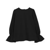 ブラック | バックボタンキャンディスリーブTブラウス Tブラウス キャンディスリーブ | Pierrot