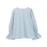 サックス | バックボタンキャンディスリーブTブラウス Tブラウス キャンディスリーブ | Pierrot