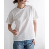オフホワイト×オフホワイト | シルケット刺繍Tシャツ Tシャツ シルケット | Pierrot