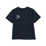 ネイビー×オフホワイト | シルケット刺繍Tシャツ Tシャツ シルケット | Pierrot