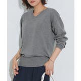 杢チャコール | ネックが選べる綿100％ニット ニット 綿100％ | Pierrot