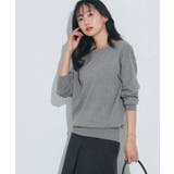 杢チャコール | ネックが選べる綿100%ニット ニット 綿100% | Pierrot