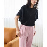 ブラック | 接触冷感フレアスリーブTシャツ Tシャツ カットソー | Pierrot