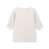 ライトグレージュ | 接触冷感パフスリーブTシャツ Tシャツ カットソー | Pierrot