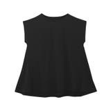 ブラック | 接触冷感フレンチスリーブAラインTシャツ Tシャツ カットソー | Pierrot