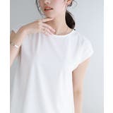 接触冷感フレンチスリーブAラインTシャツ Tシャツ カットソー | Pierrot | 詳細画像24 