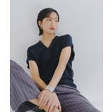 綿混Vネックフレンチニット ニット フレンチスリーブ | Pierrot | 詳細画像15