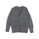 チャコール | シャギーニットカーディガン カーディガン ニット | Pierrot