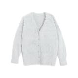 ライトグレー | シャギーニットカーディガン カーディガン ニット | Pierrot