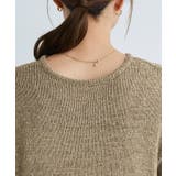 テープヤーンフレンチスリーブニット ニット フレンチスリーブ | Pierrot | 詳細画像5 