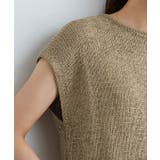 テープヤーンフレンチスリーブニット ニット フレンチスリーブ | Pierrot | 詳細画像6 