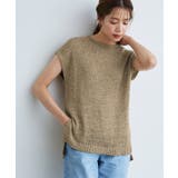 テープヤーンフレンチスリーブニット ニット フレンチスリーブ | Pierrot | 詳細画像15