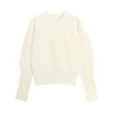 オフホワイト | スウェットライクボリュームスリーブニット ニット スウェットライク | Pierrot
