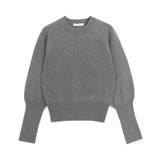 杢グレー | スウェットライクボリュームスリーブニット ニット スウェットライク | Pierrot