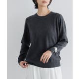 杢チャコール | [RASW] カシミヤ100％クルーネックニット RASW | Pierrot