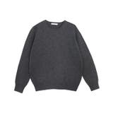 ダークチャコール | [RASW] カシミヤ100％クルーネックニット RASW | Pierrot