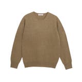 杢キャメル | [RASW] カシミヤ100％クルーネックニット RASW | Pierrot