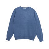 ブルー | [RASW] カシミヤ100％クルーネックニット RASW | Pierrot