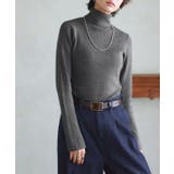 杢チャコール | [RASW]綿シルクタートルネックニット ニット タートルネック | Pierrot