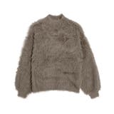 モカグレージュ | シャギーボリュームスリーブニット ニット シャギー | Pierrot