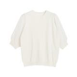 オフホワイト | ドッキングスリーブニット ニット オフィスカジュアル | Pierrot