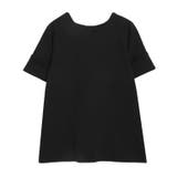 ブラック | 2wayポンチターンバックスリーブオーバートップス トップス ポンチ素材 | Pierrot