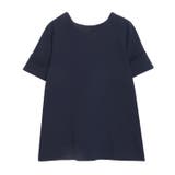 ネイビー | 2wayポンチターンバックスリーブオーバートップス トップス ポンチ素材 | Pierrot