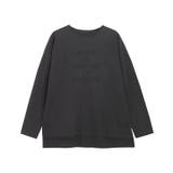 チャコール×ブラック | ロゴロングスリーブTシャツ Tシャツ カットソー | Pierrot