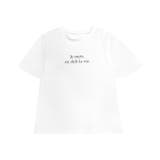 オフホワイト×ブラック | フレアスリーブロゴTシャツ Tシャツ ロゴ | Pierrot