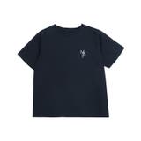 ネイビー×オフホワイト | 刺繍ロゴTシャツ Tシャツ ロゴT | Pierrot