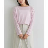 ピンク | シアーロングスリーブTシャツ ロンT 春服 | Pierrot