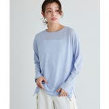 サックス | シアーロングスリーブTシャツ ロンT 春服 | Pierrot