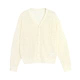 アイボリー | 透かし編みカーディガン カーディガン ニット | Pierrot