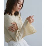 シアーフレアスリーブリブニット リブニット シアー | Pierrot | 詳細画像14 