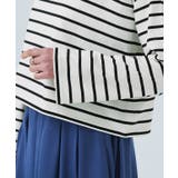 綿100%ボーダークロップドロンT ロンT クロップド丈 | Pierrot | 詳細画像5 