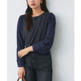 ネイビー | ドッキングスリーブカットソー カットソー ドッキングスリーブ | Pierrot