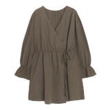 ブラウン | 2wayカシュクールトッパーチュニック ラッシュガード 水着 | Pierrot