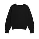 ブラック | 洗えるふんわりカシミヤタッチニット カシミヤタッチ ニット | Pierrot