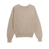 杢ベージュ | 洗えるふんわりカシミヤタッチニット カシミヤタッチ ニット | Pierrot