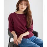 バーガンディ | 洗えるふんわりカシミヤタッチニット カシミヤタッチ ニット | Pierrot
