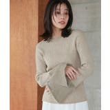 グレージュ | シャギードッキングフレアスリーブニット ニット シャギードッキング | Pierrot