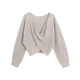 杢グレージュ | [RASW]カシュクールニット ニット カシュクール | Pierrot